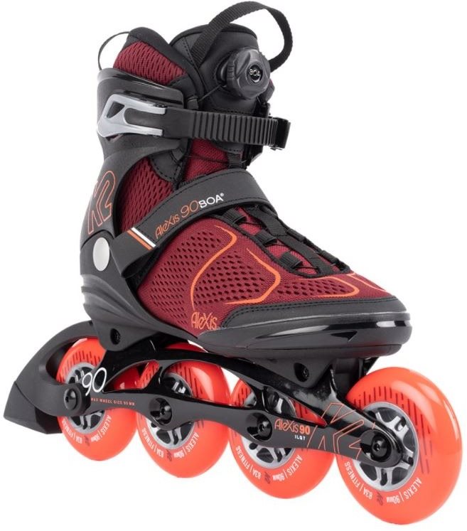 K2 Alexis 90 BOA burgundy_orange veľkosť 42,5 EU/280 mm Kolieskové...