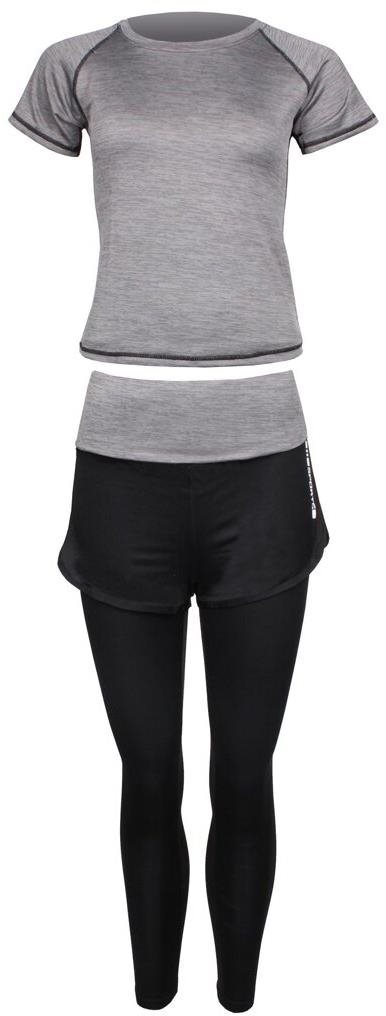 Merco Runner Long 2W fitness set sivá S Set oblečenia