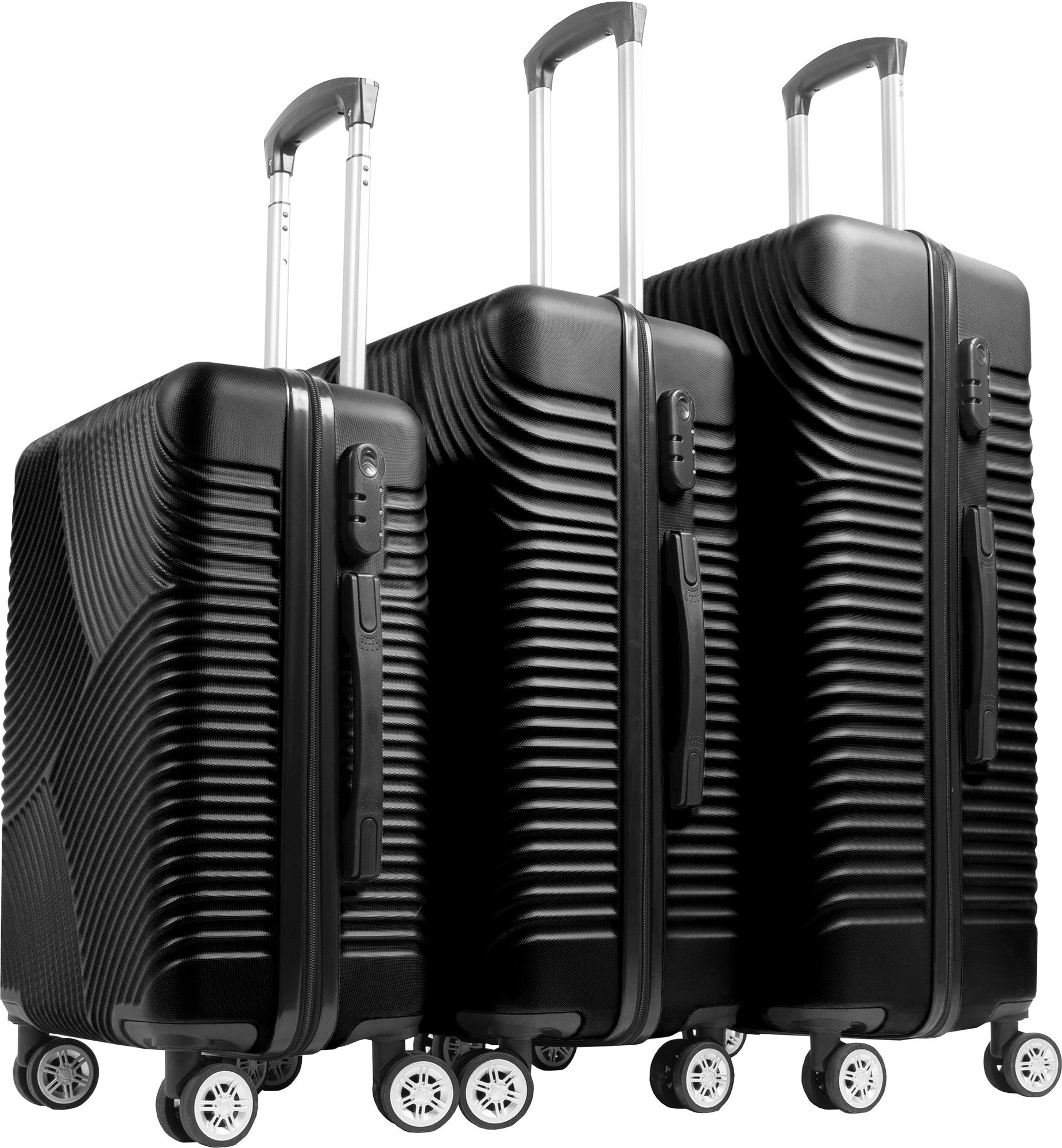 Aga Travel MR4654 čierna 93 l 63 l 33 l Sada kufrov