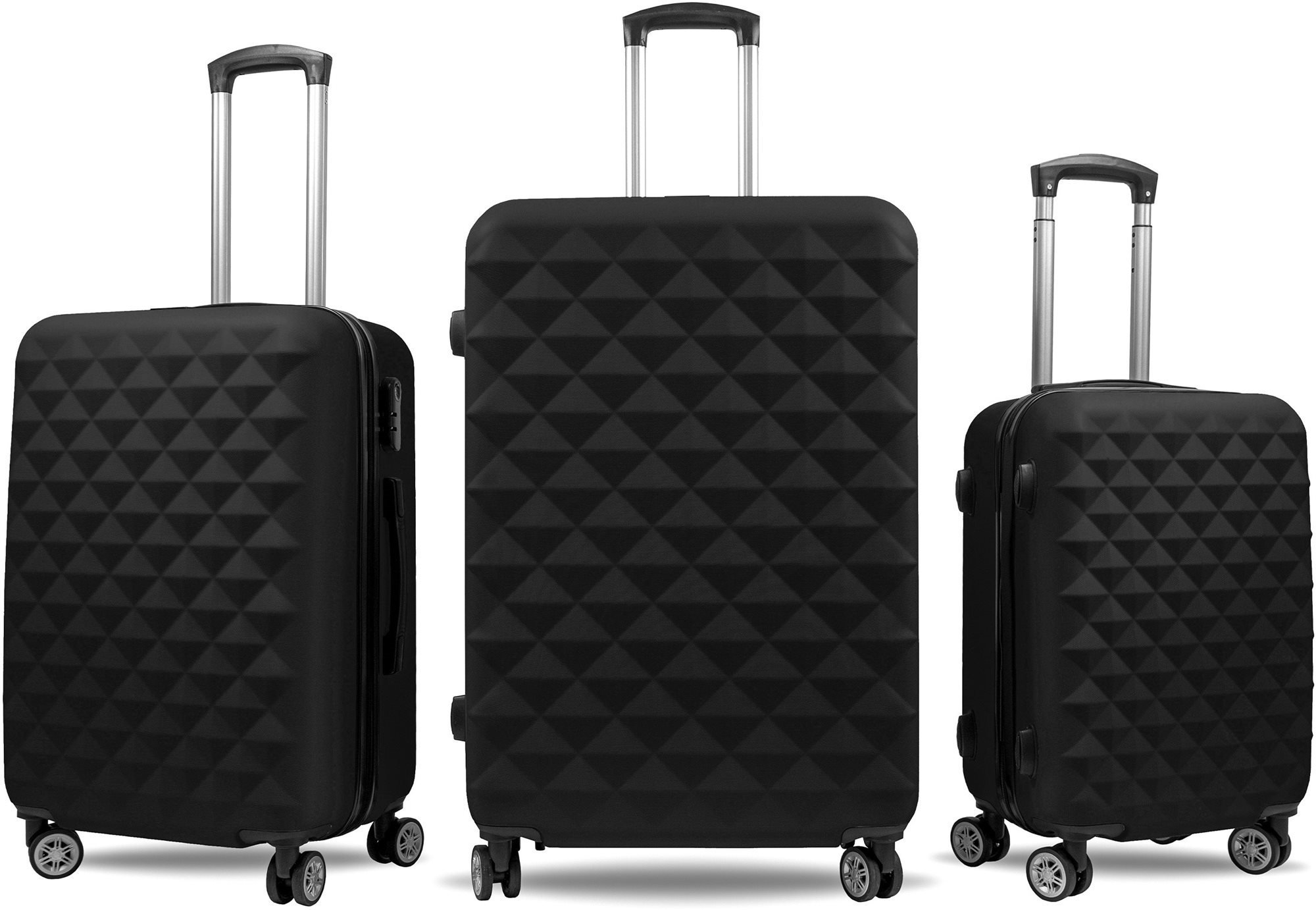 Aga Travel Súprava cestovných kufrov MR4655 Čierna Sada kufrov