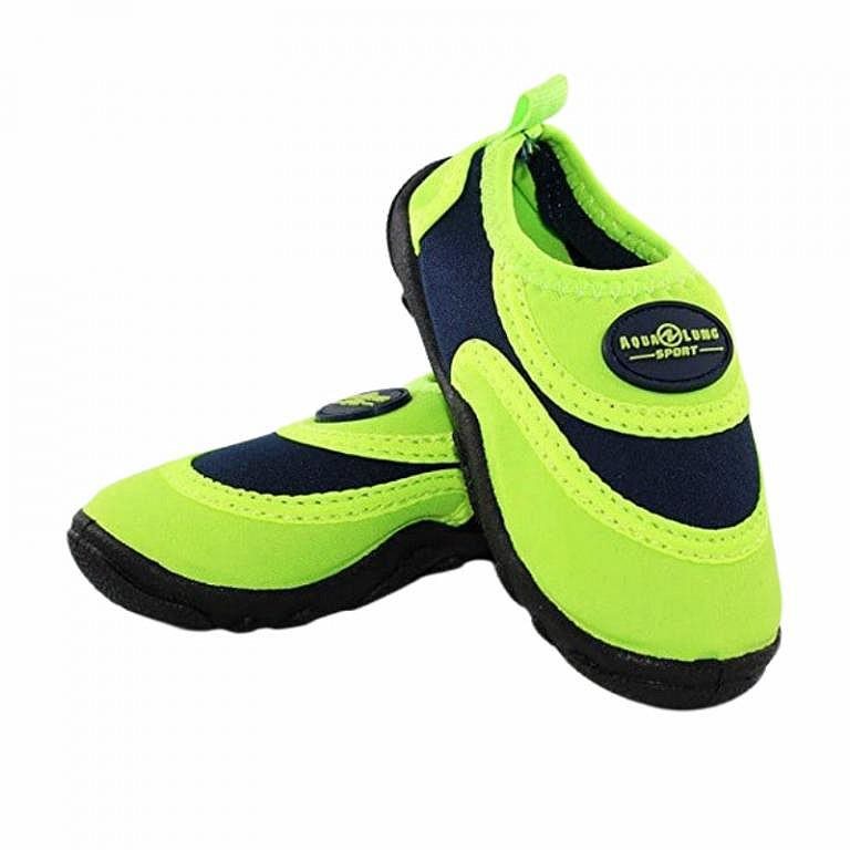Aqua Lung Beachwalker Kids New zelená/modrá 34/35 Neoprénové topánky