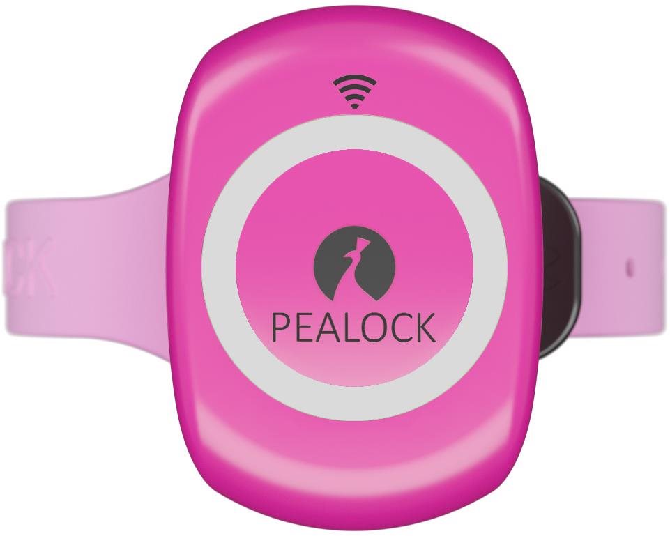 Pealock 1 - chytrý zámek - růžový Chytrý zámek