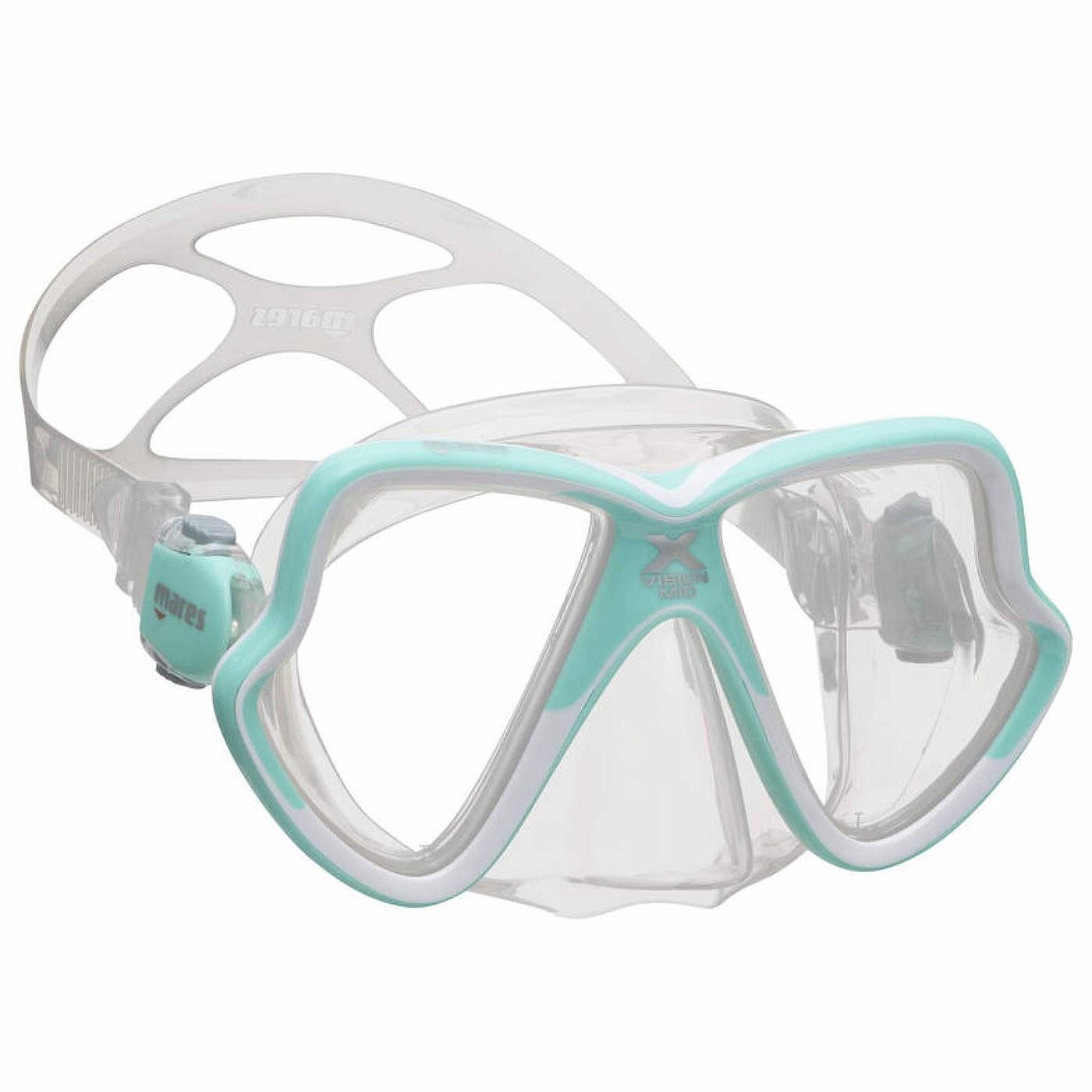 Mares X-Vision Mid 2.0, transparentná/aqua Potápačské okuliare