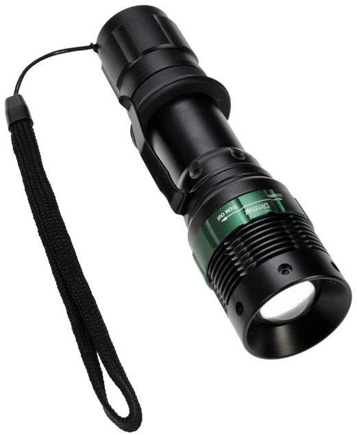 Solight LED kovová svítilna, černá LED svítilna