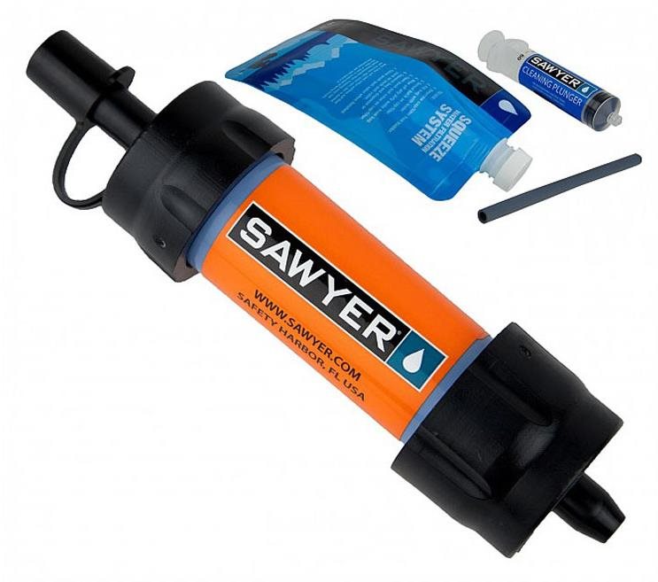 SAWYER Vodný cestovný filter MINI Filter ORANGE Cestovný filter na...