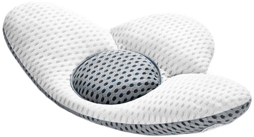 Verk 01914 Bedrový vankúš 40 × 30 cm bielo-sivý Anatomický vankúš