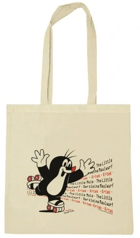 LOGOSHIRT Taška Krteček: Happy Mole On Skates Nákupná taška