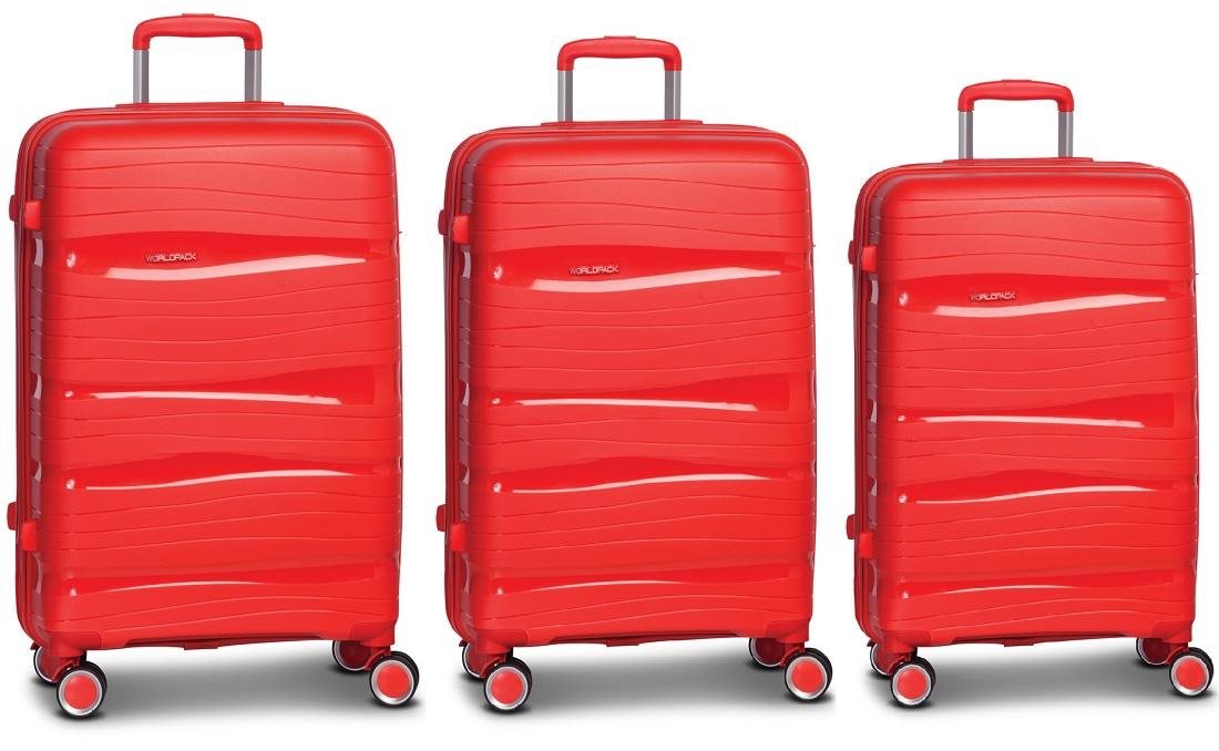 Worldpack Sada kufrů Miami Orange 3-set Sada kufrů
