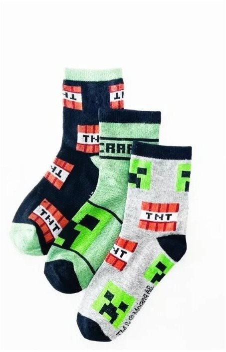Minecraft: TNT – detské ponožky (EU 24 – 31) Ponožky