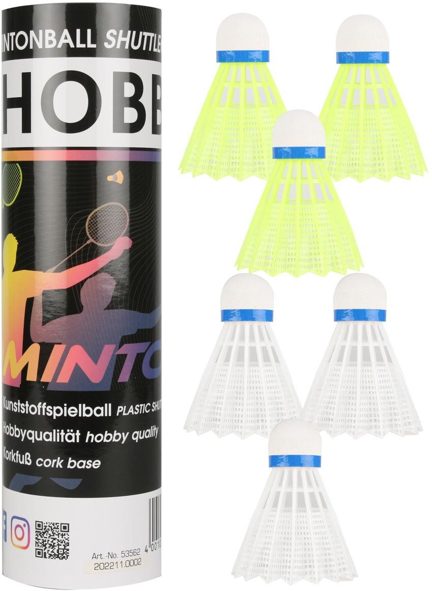 Sunflex Hobby bedmintonové loptičky 6 ks Bedmintonový košík