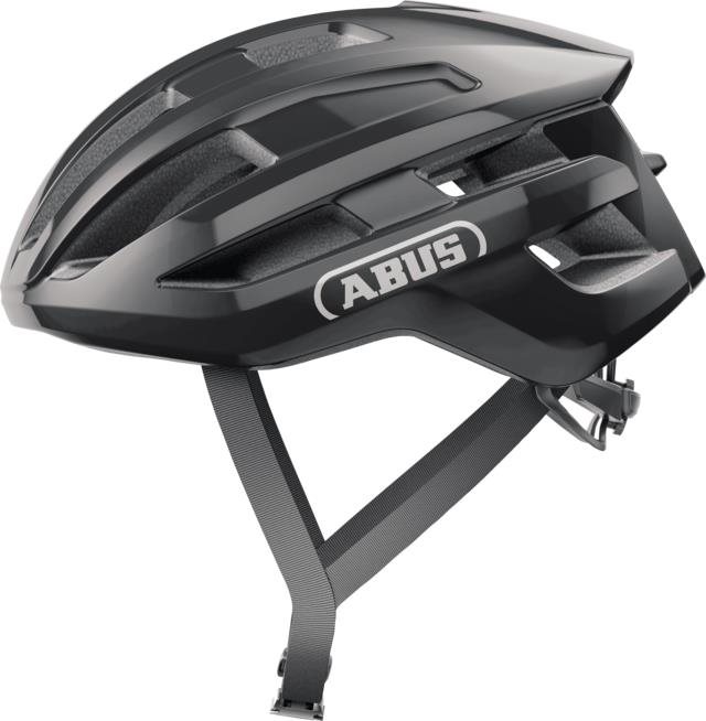 ABUS PowerDome shiny black S Prilba na bicykel