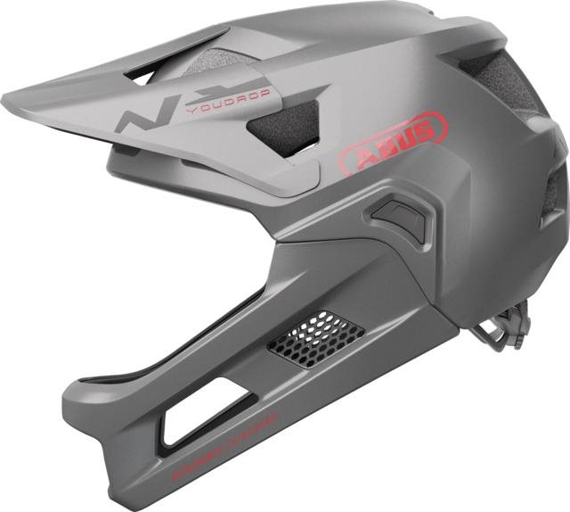 ABUS YouDrop FF Ti ezüst S Kerékpáros sisak