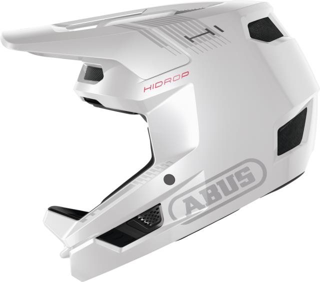 ABUS HiDrop shiny white M Prilba na bicykel