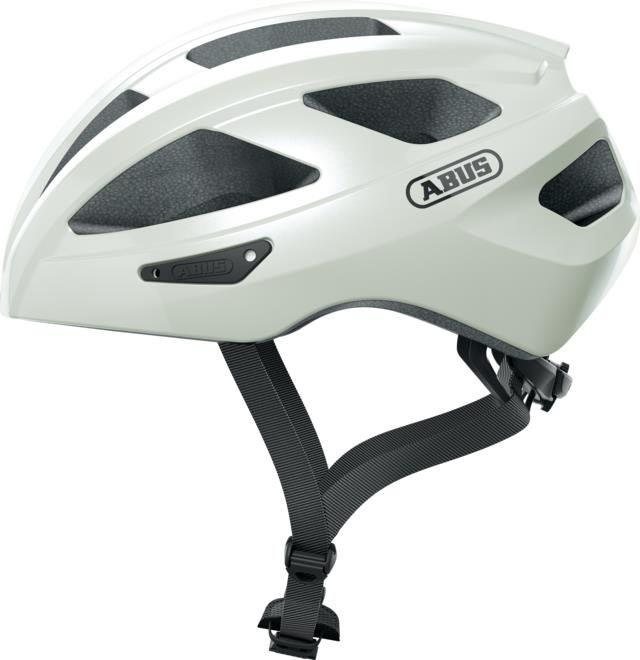 ABUS Macator pearl white M Prilba na bicykel