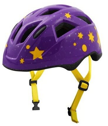 OXFORD cyklo přilba STARS JUNIOR, dětská (fialová/žlutá) Helma na...