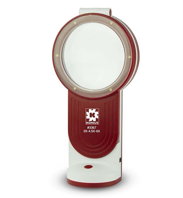 Konus Flexo-75 lupa na čítanie s LED svetlom Lupa
