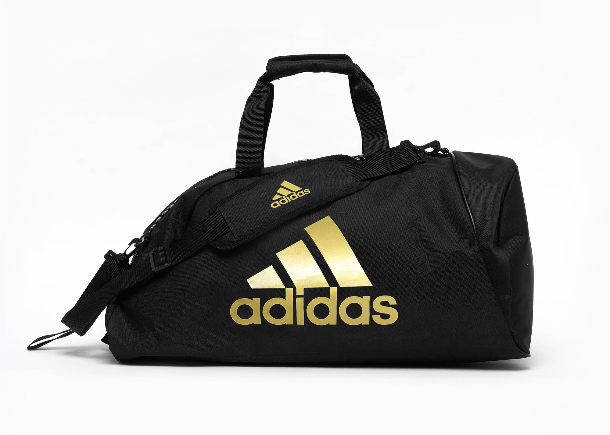 Adidas 2 in 1 Bag Polyester Combat Sport čierna/zlatá Športová taška