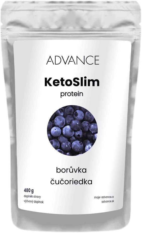 ADVANCE KetoSlim čučoriedka 480 g Proteínový nápoj