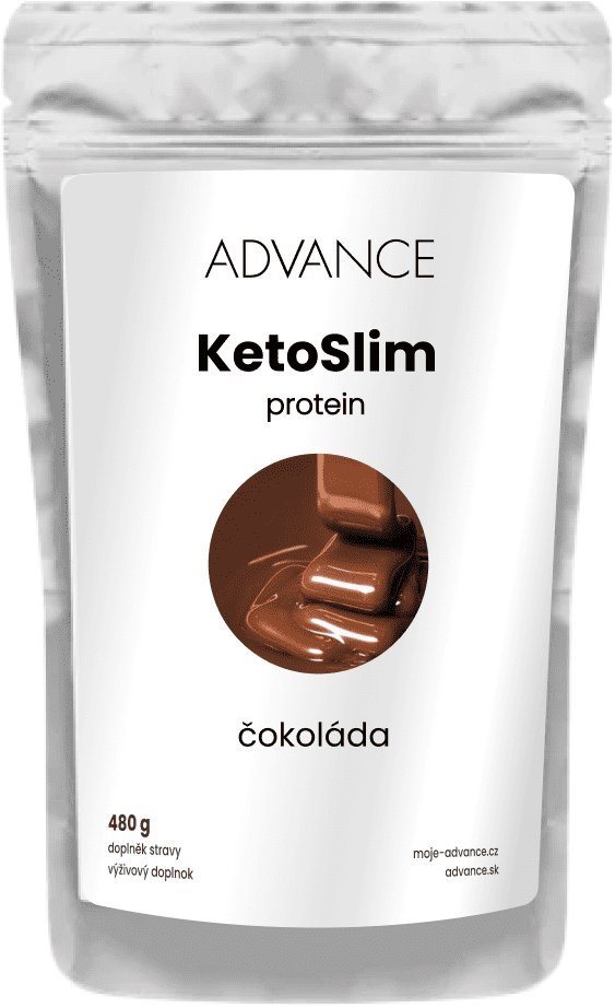 ADVANCE KetoSlim čokoláda 480 g Proteínový nápoj