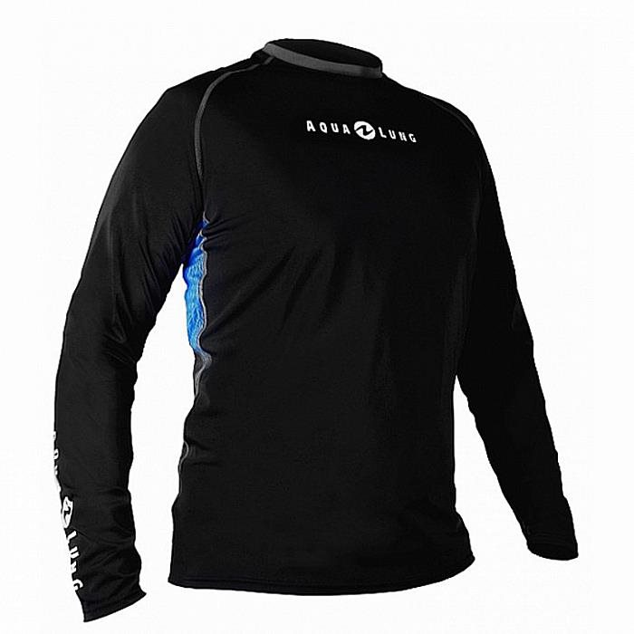 Aqua Lung Pánske lycrové tričko LOOSE MEN čierna/modrá dlhé rukávy...
