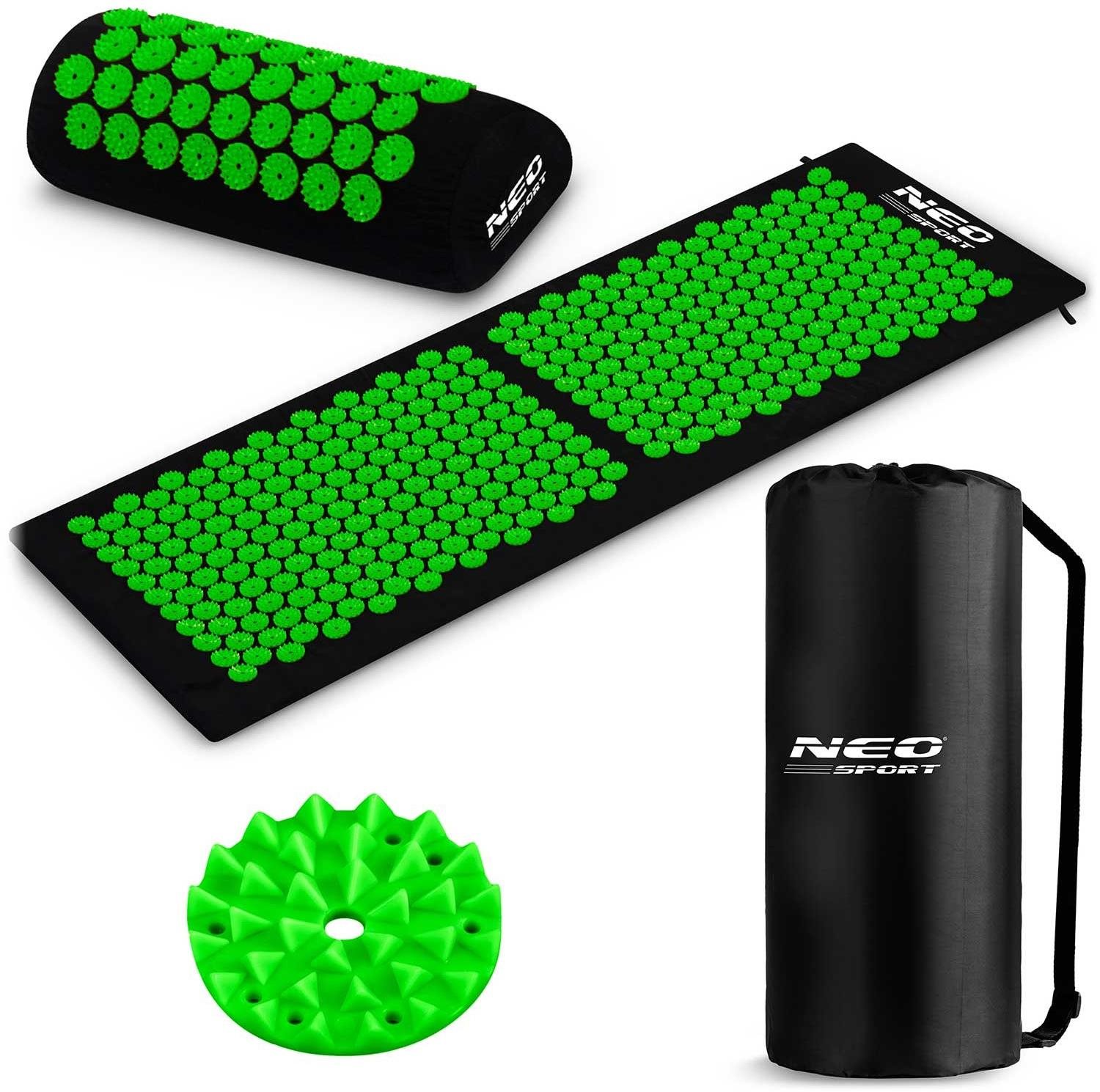 Neo-Sport Akupresúrna podložka s hrotmi NS-901 čierno-zelená...