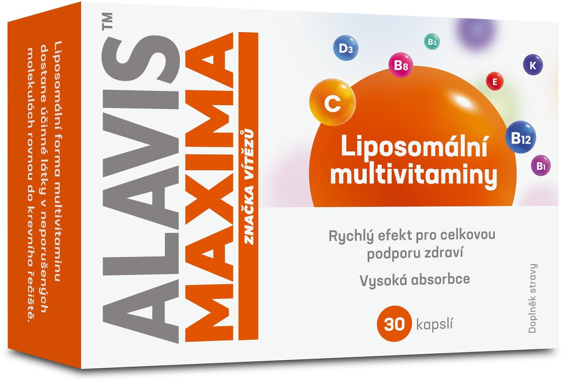 ALAVIS MAXIMA Liposomální multivitaminy 30 kapslí Multivitamín