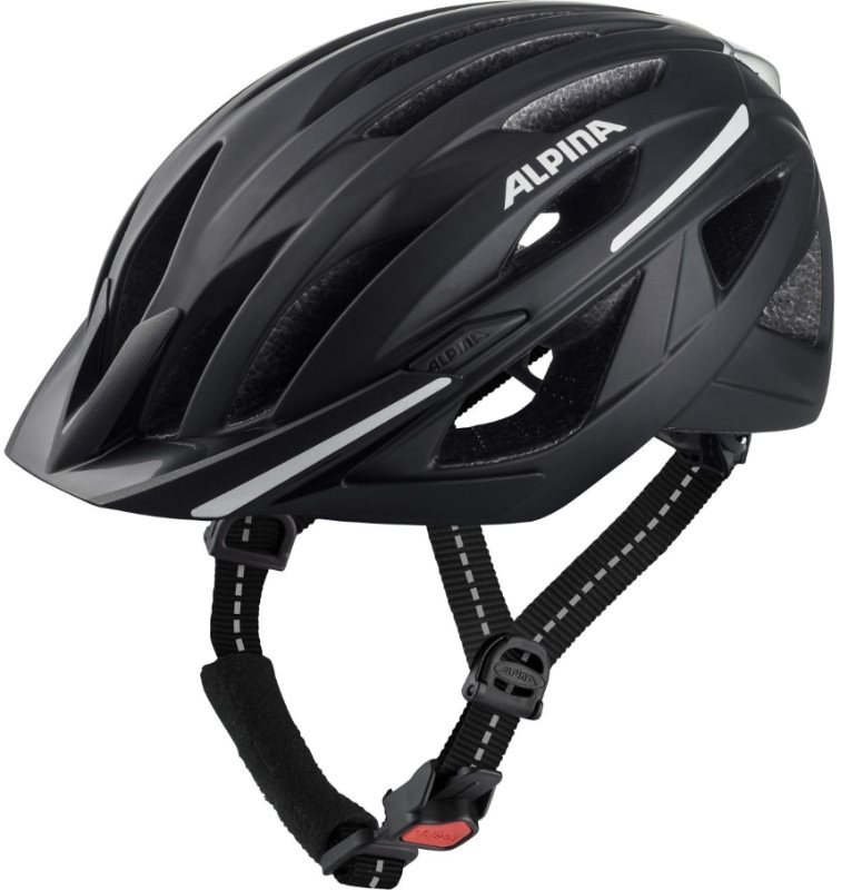 ALPINA HAGA black matt 51 cm – 56 cm Prilba na bicykel