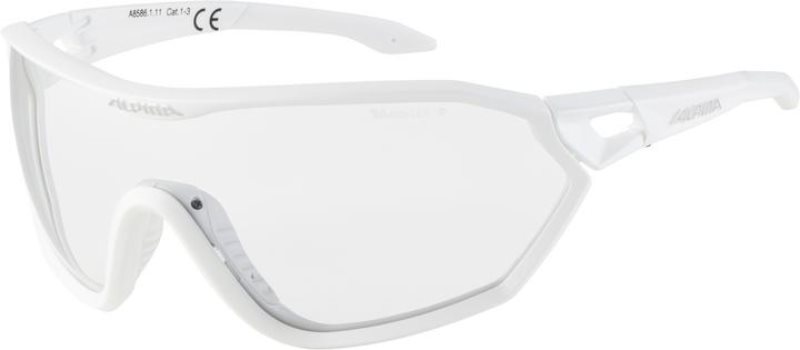 Alpina S-WAY VL+ white matt Cyklistické okuliare
