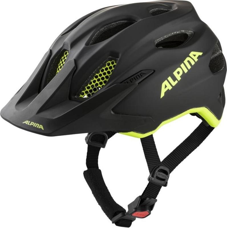 ALPINA CARAPAX JR. FLASH black-neon yellow matt 51 – 56 cm Prilba...
