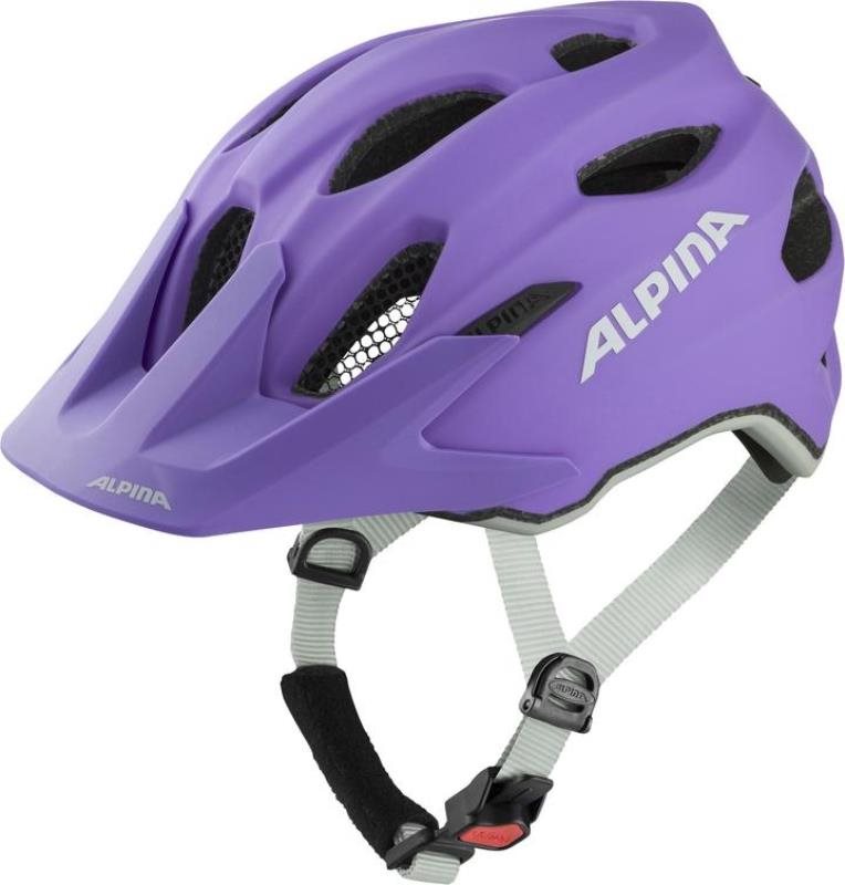 Alpina Carapax Jr. Flash purple matt 51-56 cm Helma na kolo