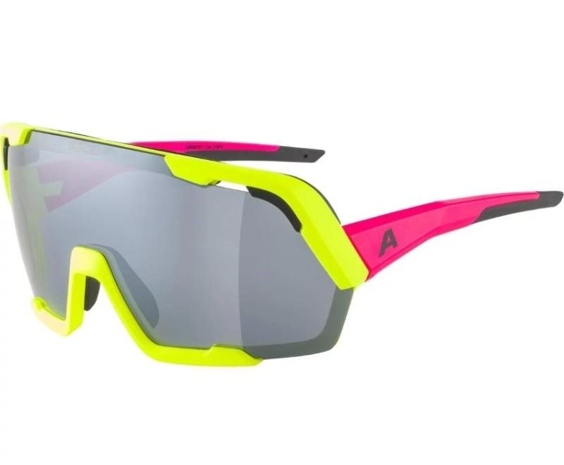 Alpina Rocket Bold neon-pink yellow matt Cyklistické okuliare