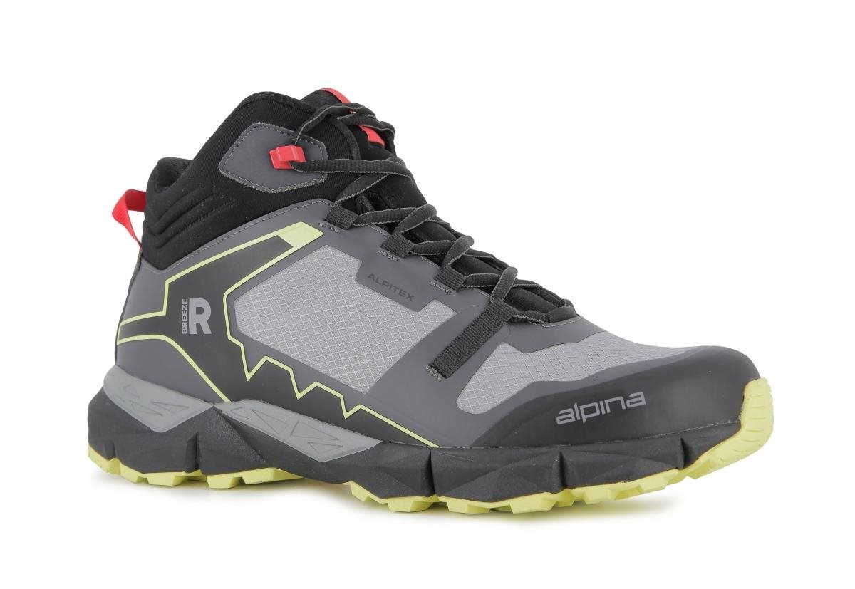Alpina Breeze grey-yeLow EU 42,5 275 mm Trekové boty