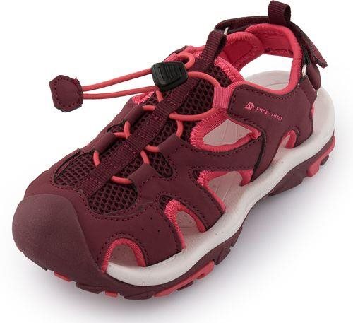 ALPINE PRO Lamego Dětské EU 34 Vínové Trekové boty