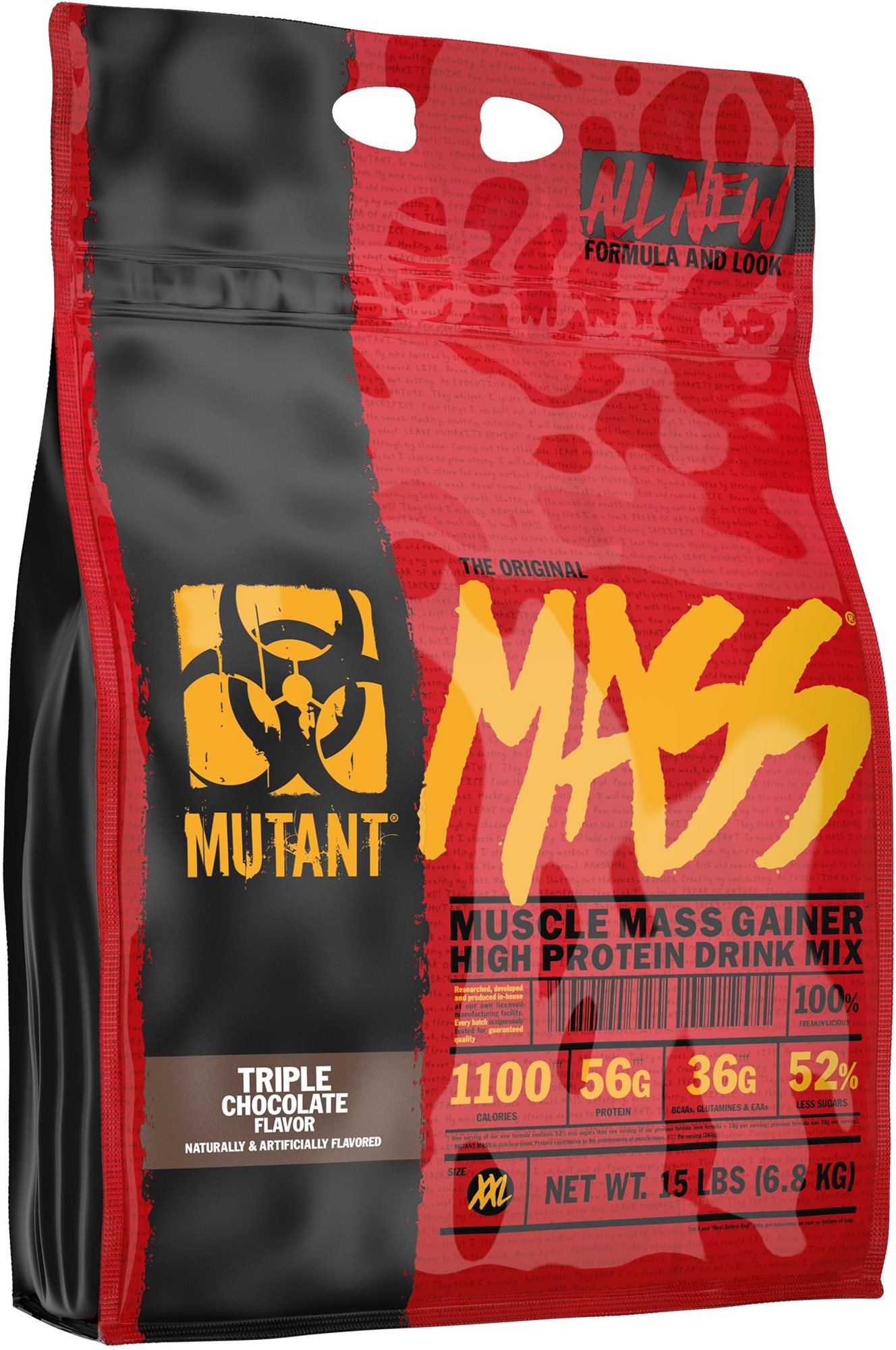 MUTANT Mass 6800 g, trojitá čokoláda Gainer
