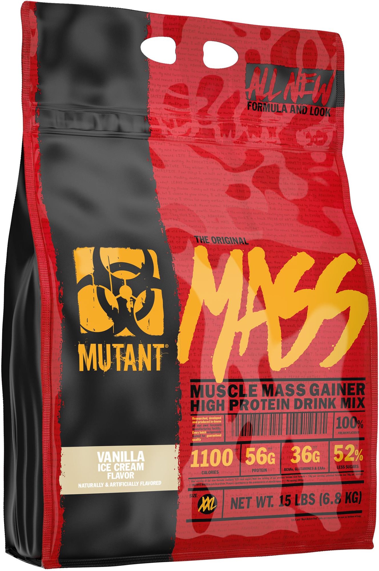 MUTANT Mass 6800 g, vanilková zmrzlina Gainer