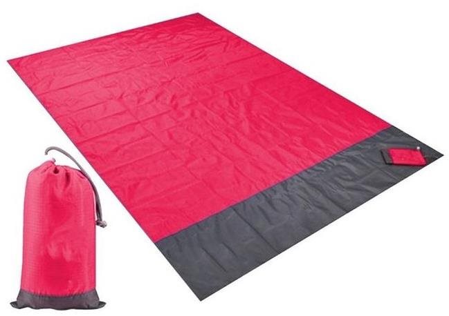 Alum Magická podložka na pláž 210 × 200 cm – ružová Pikniková deka