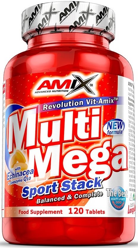 Amix Nutrition Multi Mega Stack, 120 tablet Multivitamín