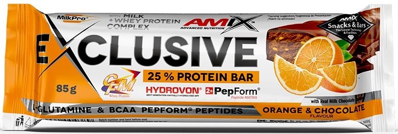 Amix Nutrition Exclusive Protein Bar, 85 g, Orange-Chocolate...