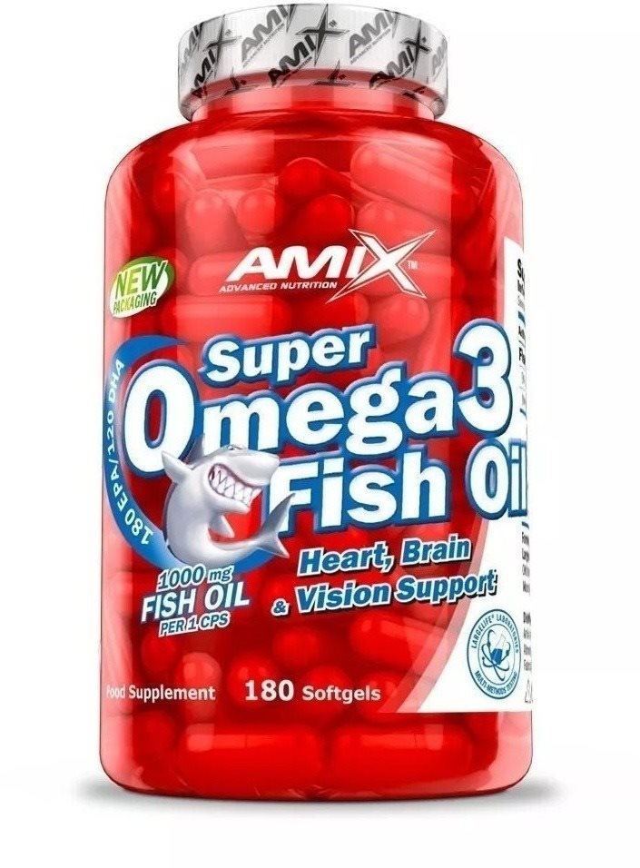 Amix Nutrition Super Omega 3 1000mg, 180 softgels Omega 3