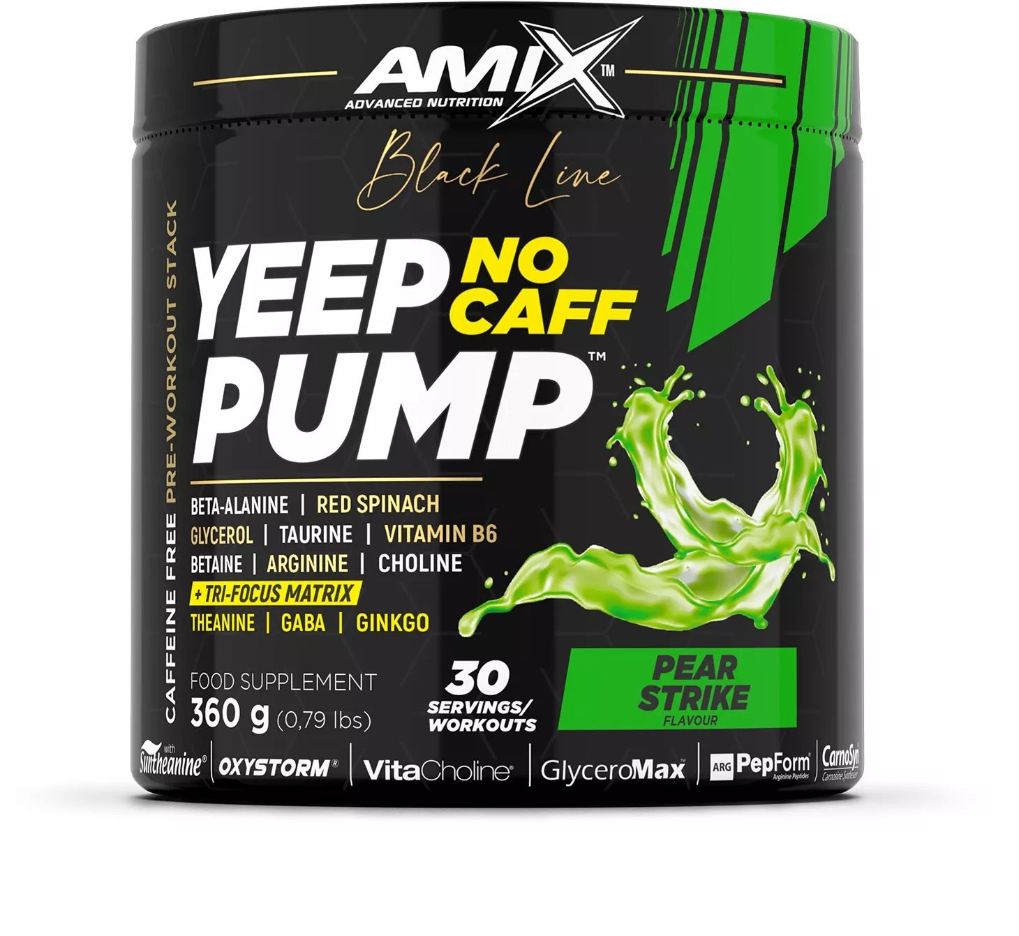 Amix Nutrition Black Line Yeep Pump No Caff 360 g, Jungle Monster...
