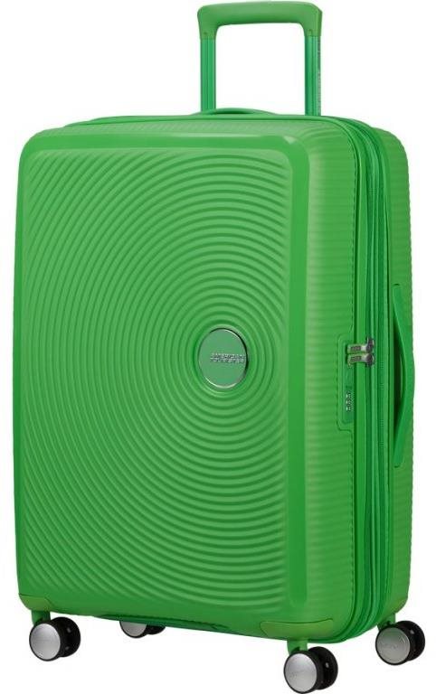 American Tourister Soundbox Spinner 67 EXP Grass Green Cestovný kufor
