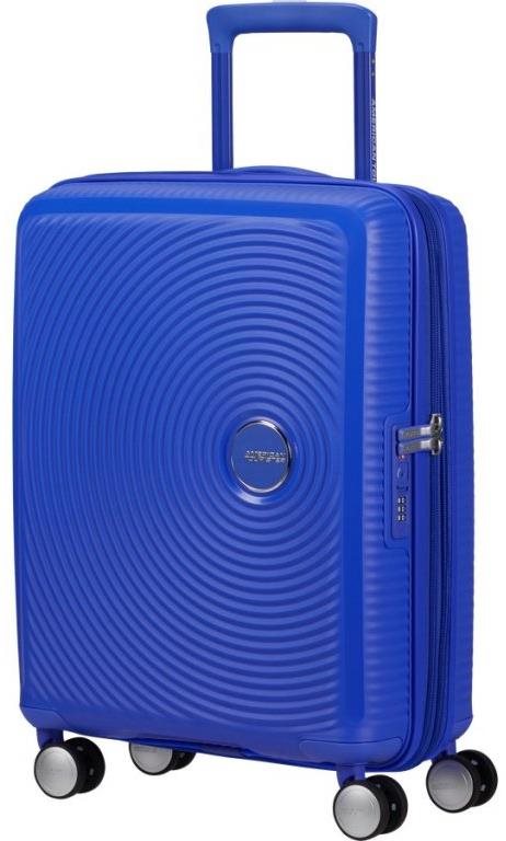 American Tourister Soundbox Spinner 55 EXP Cobalt Blue Cestovný kufor