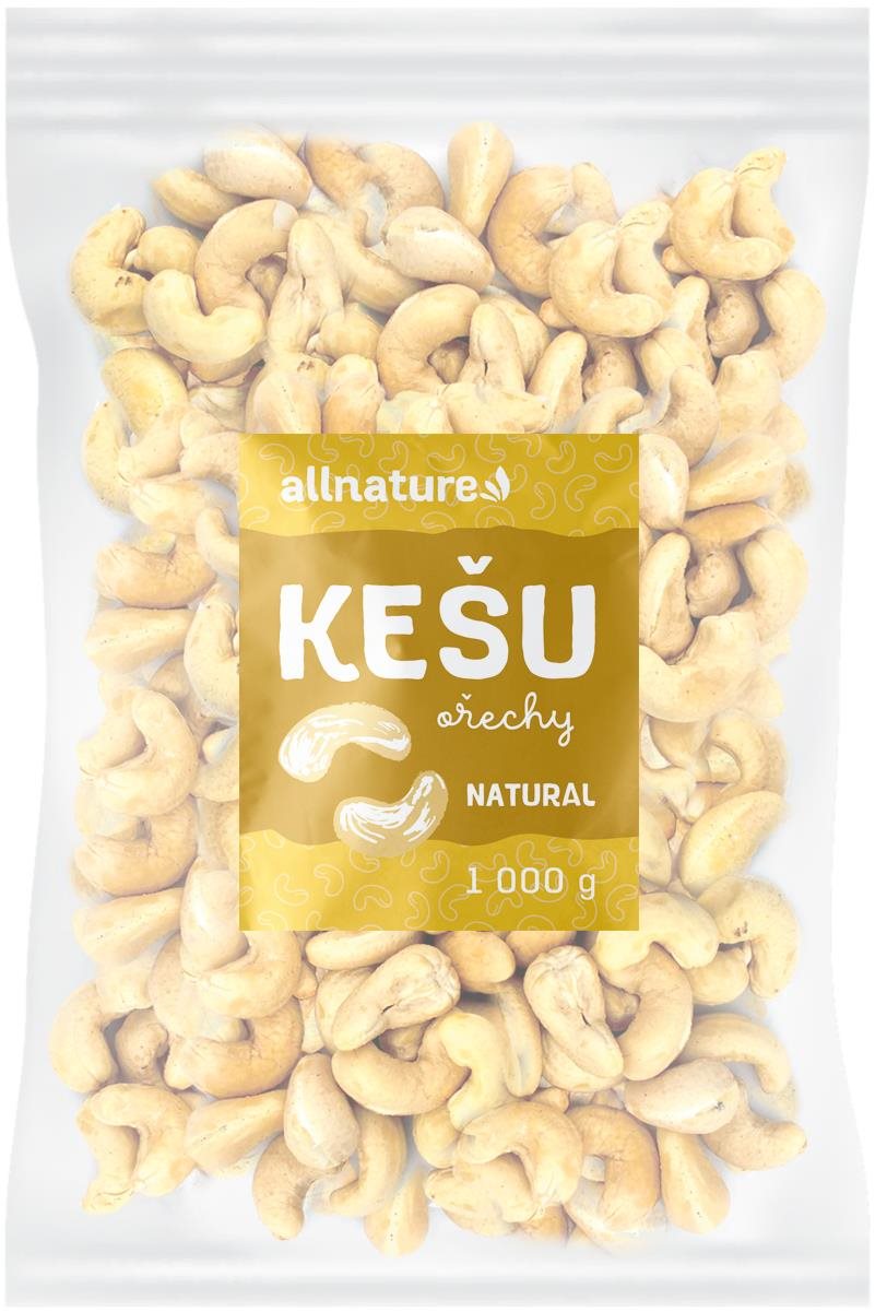 Allnature Kešu jadrá 1 000 g Orechy