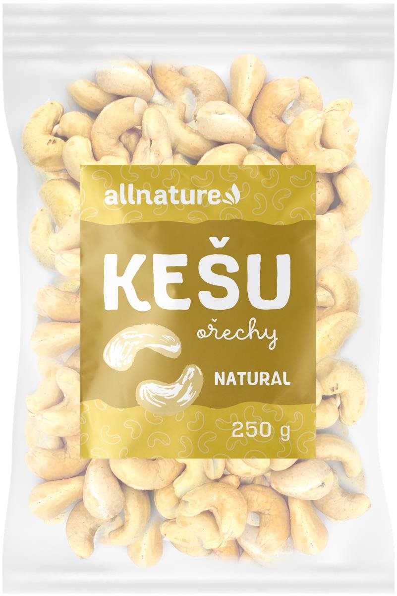 Allnature Kešu jádra 250 g Ořechy