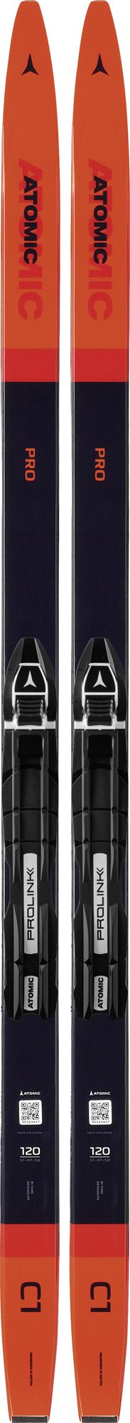 Atomic PRO C1 GRIP JR + PLK ACS JR Re 140 cm Běžecké lyže