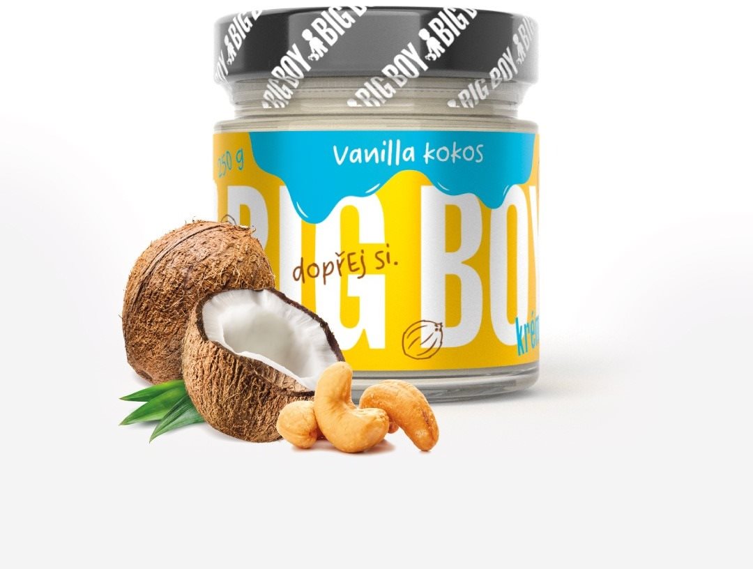 BIG BOY Tasty – Vanila-Kokos 250 g Orechový krém