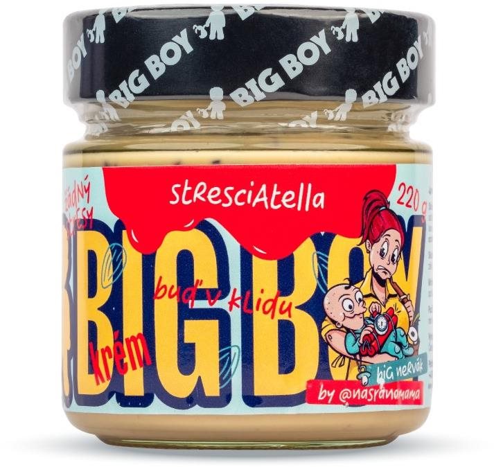 BIG BOY Stresciatella – Mandľový krém s kúskami kakaových bôbov 220...