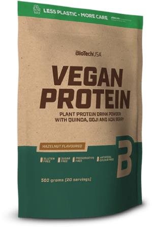 BioTech Vegan Protein 500 g, hazelnut Proteín
