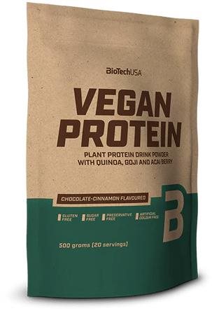 BioTech Vegan Protein 500 g, chocolate cinnamon Proteín