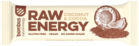 Bombus Raw Energy Coconut & Cocoa 50 g Raw tyčinka